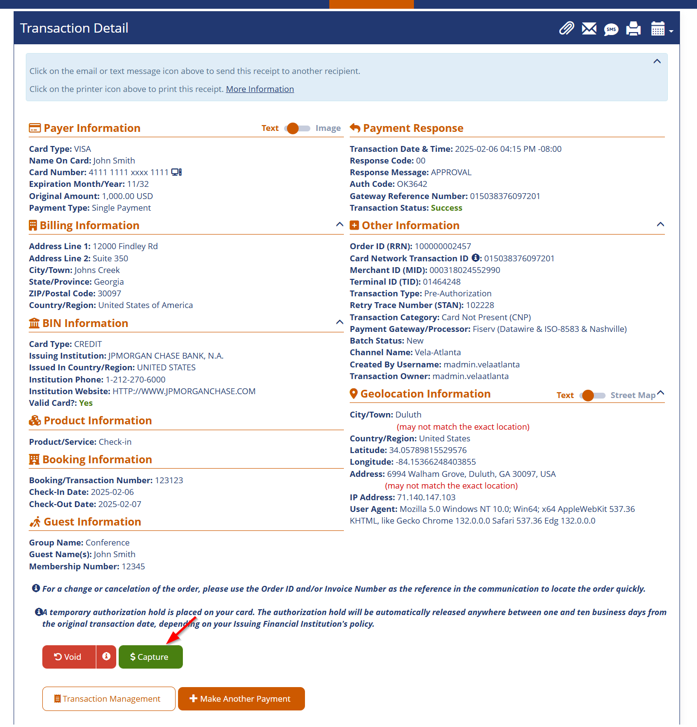 Transaction Detail