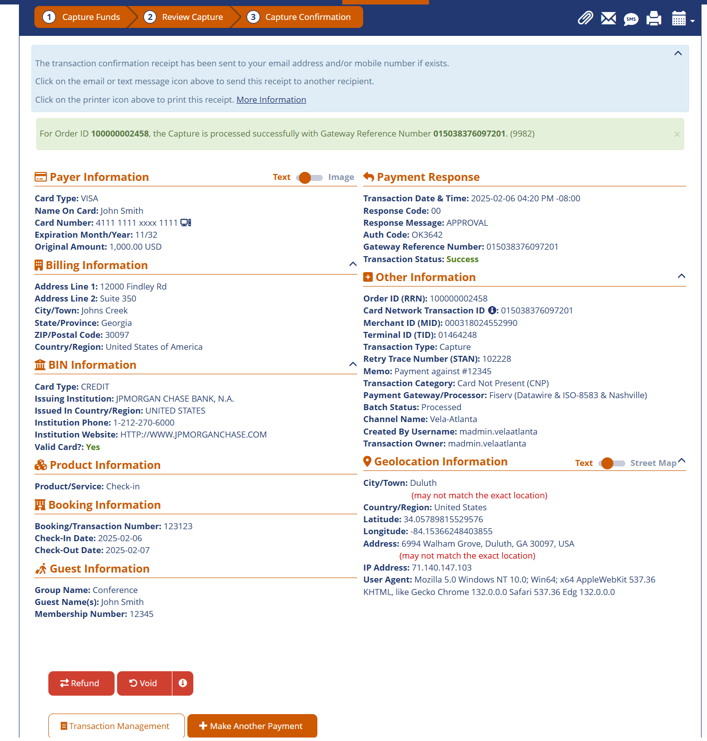 Transaction Detail